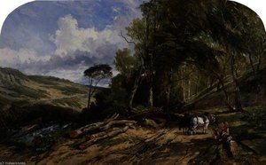 Hauling Timber — William James Müller