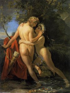 The Nymph Salmacis And Hermaphroditus — Fransoa Žozef Nave, Neoclassical Art