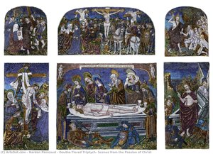 Double-tiered Triptych: Scenes From The Passion Of Christ — Nardon Penicaud