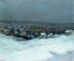 Snow In The Moonlight — Henri Le Sidaner