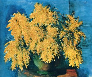 Vase Of Mimosa — Moïse Kisling