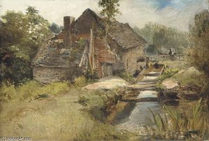 Study Of A Mill — Frederick Waters (william) Watts