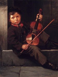 The Boy Violinist — John George Brown