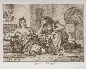 Frauen Von Algier — Eugène Delacroix