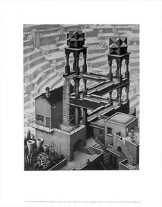 Waterfall, 1961 — Maurits Cornelis Escher