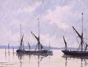 Approaching Storm, Pin Mill, Suffolk — Hugh Boycott Brown