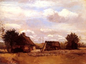 Cottage 2 — Vincent Willem Van Gogh, Post-impressionism