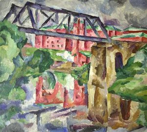 Factory In Nara — Pyotr Konchalovsky