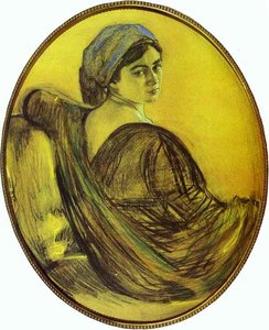 Portrait Of Henrietta Girshman — Valentin Alexandrovich Serov, Impressionism