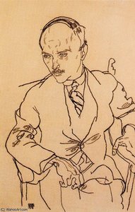 Untitled (8846) — Egon Schiele, Expressionist Painting