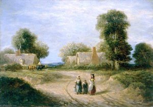 Landscape With Cottages — David Cox The Elder