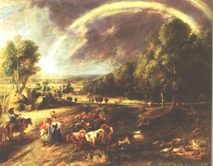 Landscape With A Rainbow — Peter Paul Rubens, Baroque