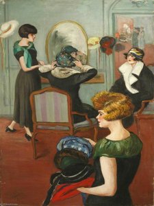 Women Trying on Hats