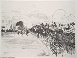 The Races — Édouard Manet, Impressionism