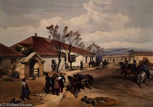 Lord Raglan's Head Quarters At Khutur Karagatch — William Simpson