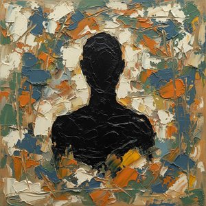Vergängliche Leere: Eine Monumentale Studie Von Schatten Und Strahlenden Impasto-gesten — Christian Noiret, Zeitgenössische Abstraktion