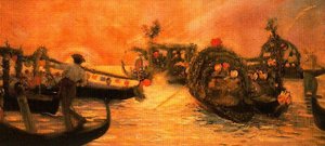 Gondolas In Venice — José Villegas Cordero