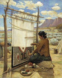 Navajo Weaver — Carl Moon