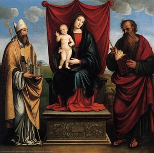 Sacra Conversazione — Francesco Francia (francesco Raibolini), Early Renaissance Painting
