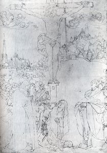 Crucifixion With Many Figures — Albrecht Dürer