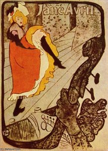 Jane Avril Au Jardin De Paris — Henri De Toulouse-lautrec, Post-impressionist Paris