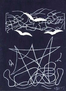 Three Birds And Landscape — Georges Braque, Cubist Landscape