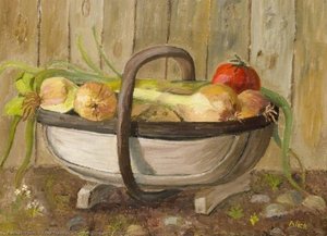 Garden Trug with Onions