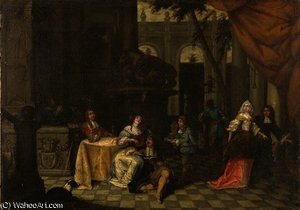 Elegant company on a terrace