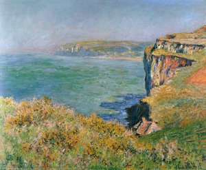 Cliff At Grainval — Claude Monet, Impressionism