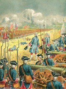 The Battle Of Fontenoy — Frederic Theodore Lix