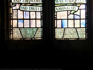 Window Dedicated To Helen Fraser Rock — Margaret Edith Rope