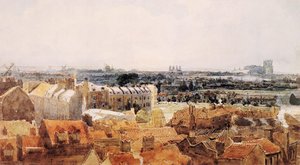Study For The Eidometropolis. Westminster And Lambeth — Thomas Girtin