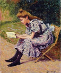 The Reader — Federico Zandomeneghi, Impressionism