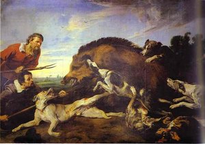 The Wild Boar Hunt — Frans Snyders