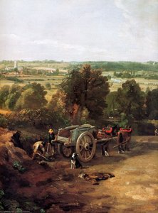 Stour Valley And Dedham Village — Джон Констабл, Romantic Landscape Painting