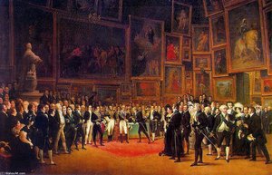 Charles X Distributing Awards To Artists Exhibiting — François Joseph Heim