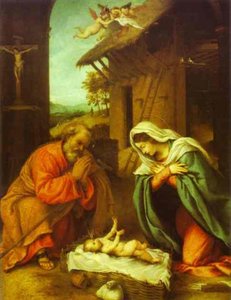 The Nativity — Lorenzo Lotto