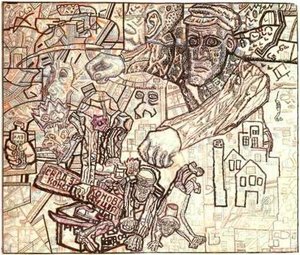 The February Revolution — Pavel Filonov