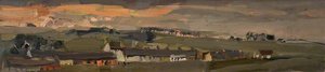 Village, Evening, Catterline — Joan Kathleen Harding Eardley