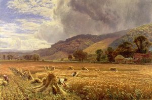 Harvesting In The Thames Valley — George Vicat Cole