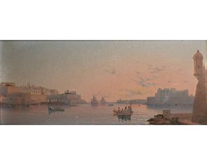 The Grand Harbour At Dawn — Luigi Maria Galea