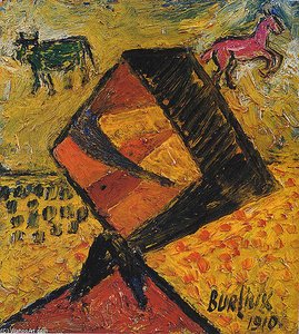 Woman With Neckerchief — David Davidovich Burliuk