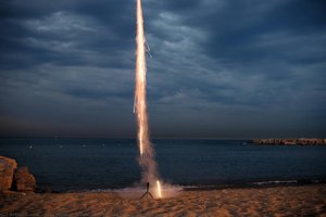 Barcelona Beach On The Night Of San Juan, Spain — José Manuel Navia