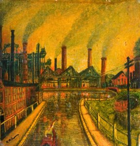Industrial Scene — Charles William Brown