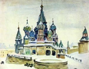Saint Basil (red Square) — Pyotr Konchalovsky