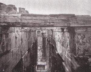 Western Portico of the Parthenon, From Above, Showing the Frieze in Its Original Position