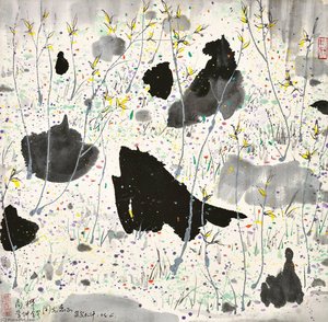Vitality In Spring Blossoms — Wu Guanzhong