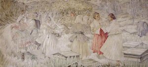 Musicians And Bee Keepers (detail From The 'dance Of Life' Mural, Panel 1) — Mildred 'elsi' Eldridge
