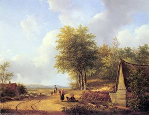 The Country Road — Andreas Schelfhout
