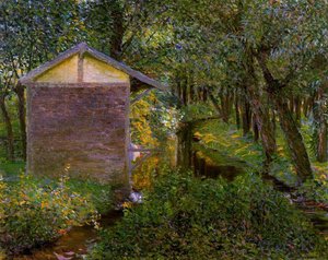 Brook And Wash-house, Giverny — Lilla Cabot Perry